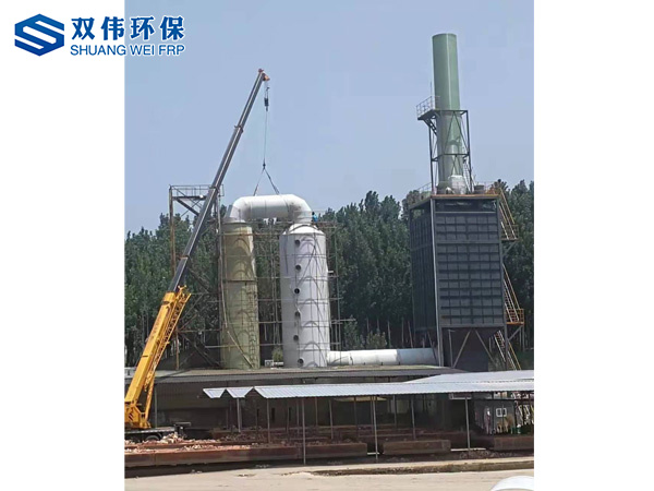 脫硫濕電除塵安裝現(xiàn)場